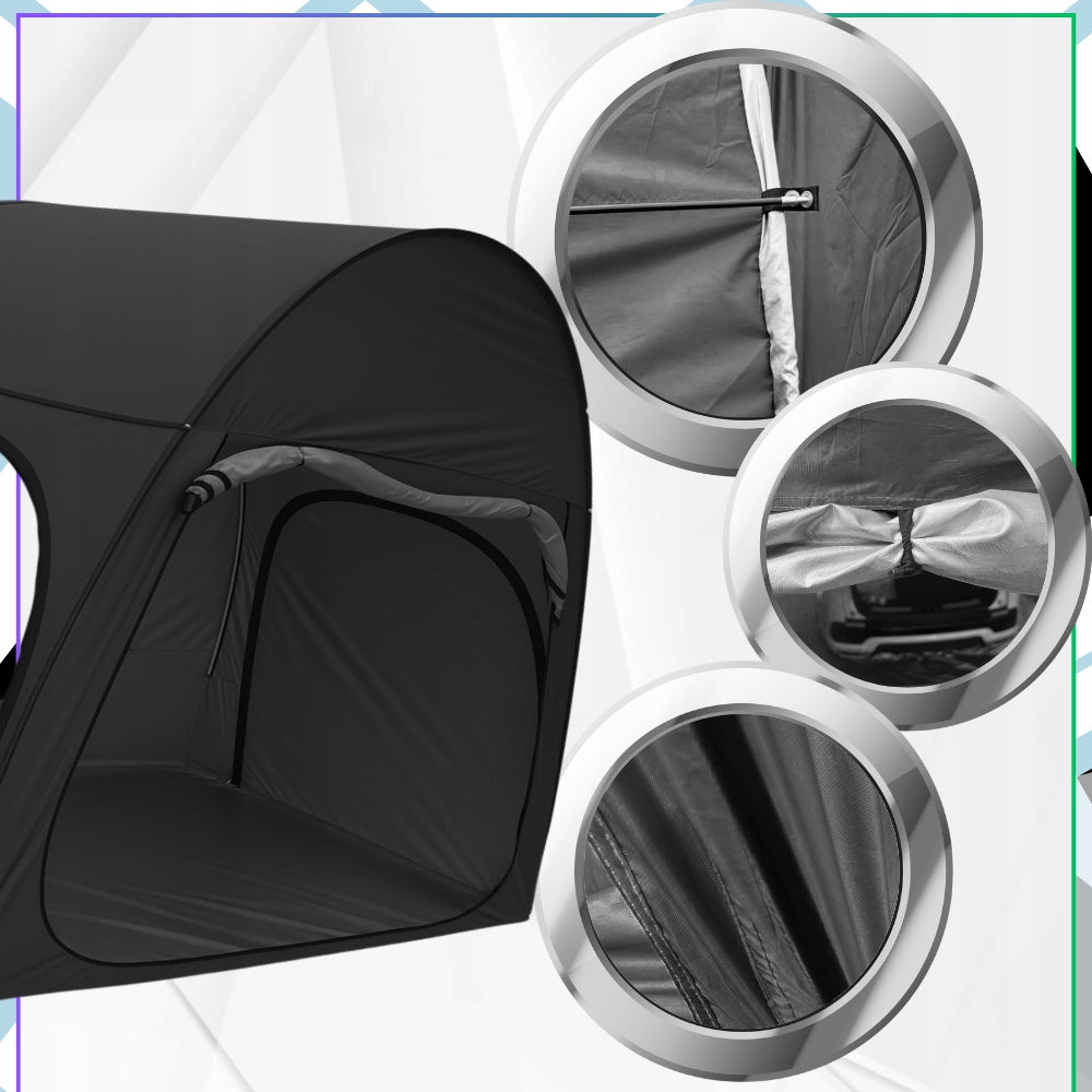 Car Trunk Tent Waterproof 2 Person Black Tourist Number of people 2