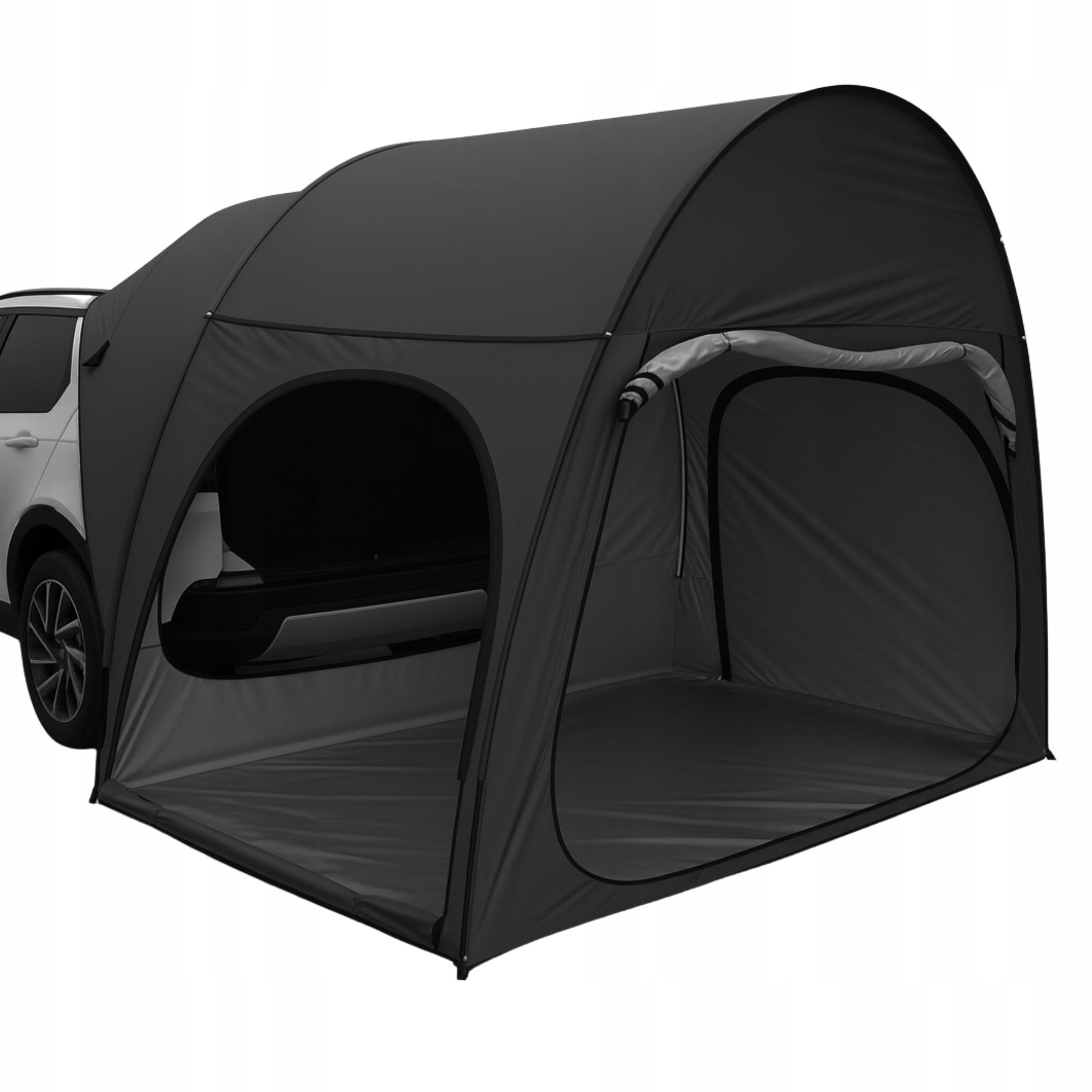 Car Trunk Tent Waterproof 2 Person Black Tourist