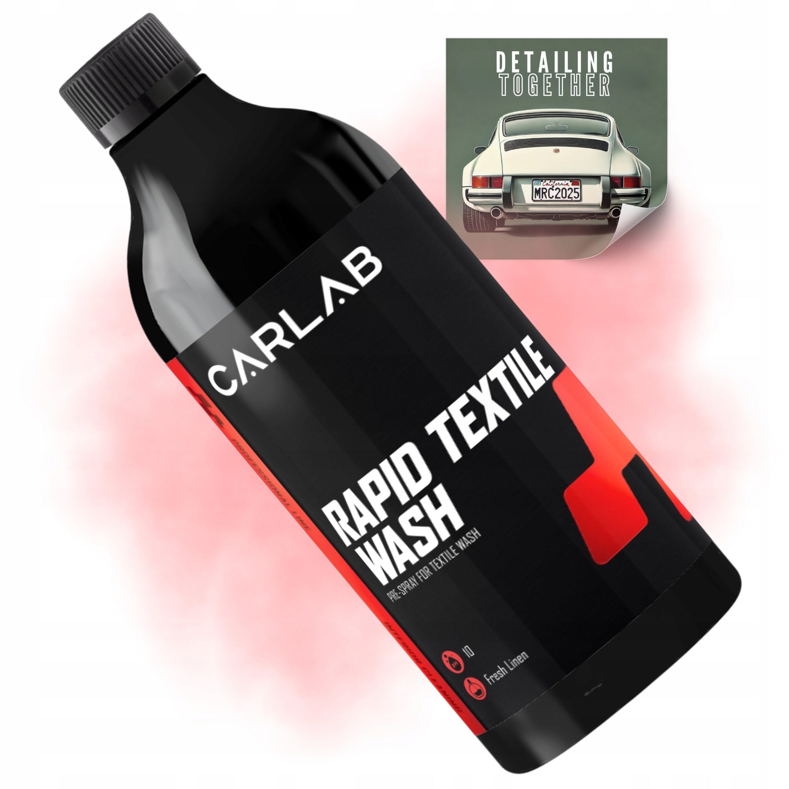 Car Upholstery Cleaner CARLAB PRO Rapid Textile Wash 750ml