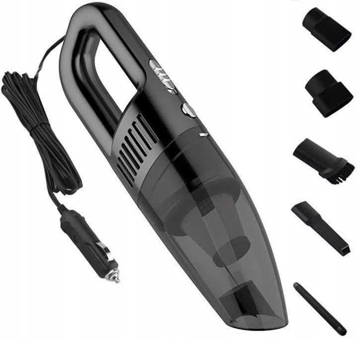 Car Vacuum Cleaner Handheld 12V Bagless Hepa Filter Powerful 120W +Ends