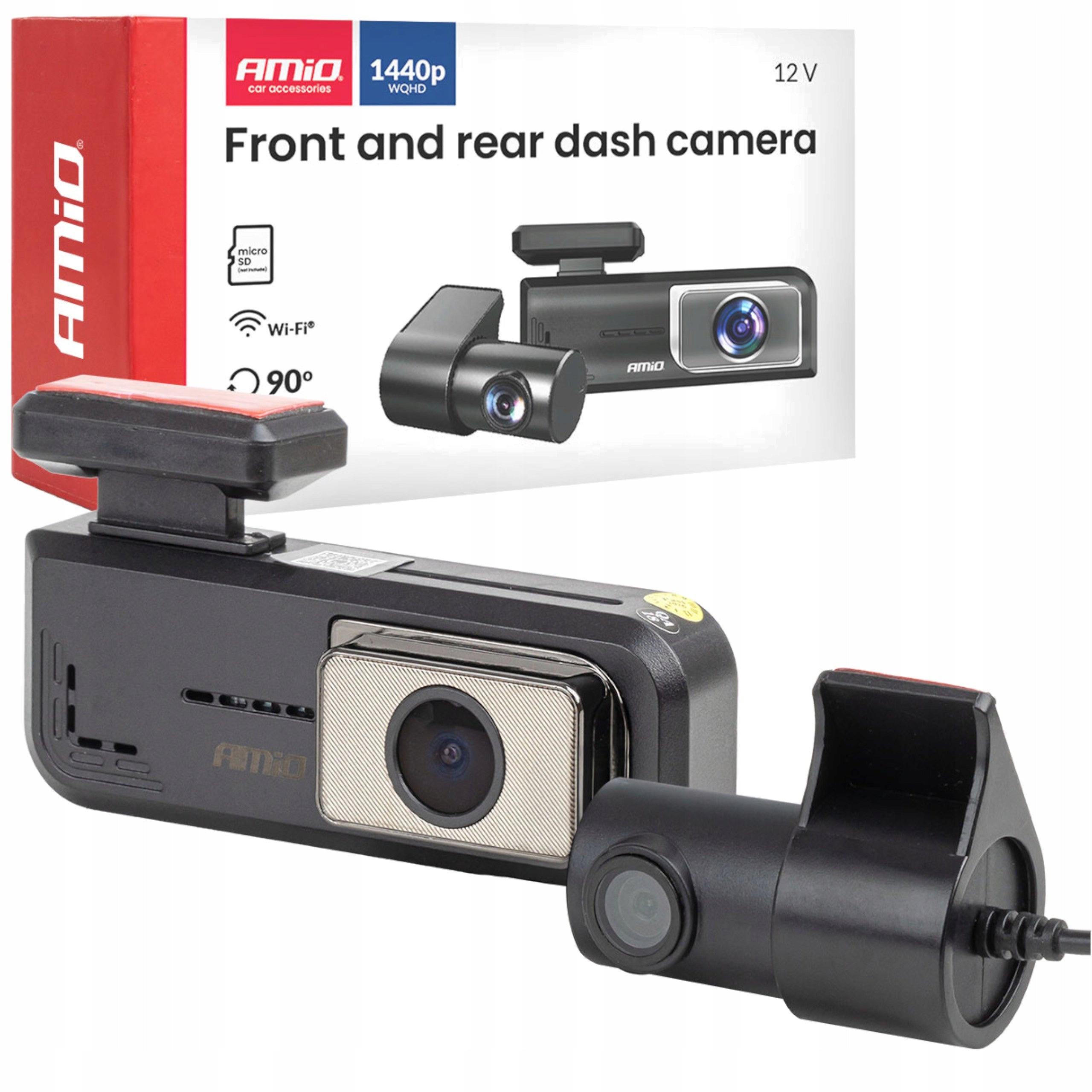 Car Video Recorder 2K+1K WLAN 512GB WIFI Full HD AMIO-04800