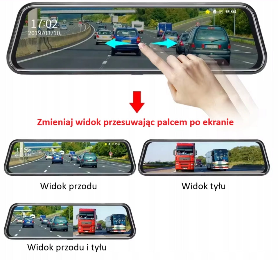 Car Video Recorder Mirror Camera 4K DVR Reversing Camera WiFi Manufacturer code 4K mirror cam