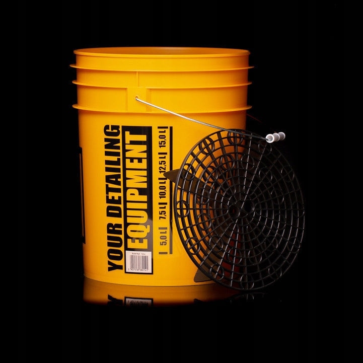 Car Wash Bucket Set Wash Separator Black Cover 20L WORK STUFF Manufacturer E-Lakiernik