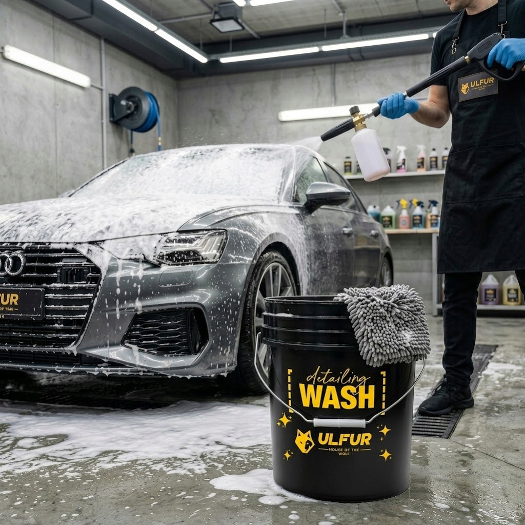 Car Washing Bucket Car Detailing Wash 20L Black Ulfur Manufacturer no brand