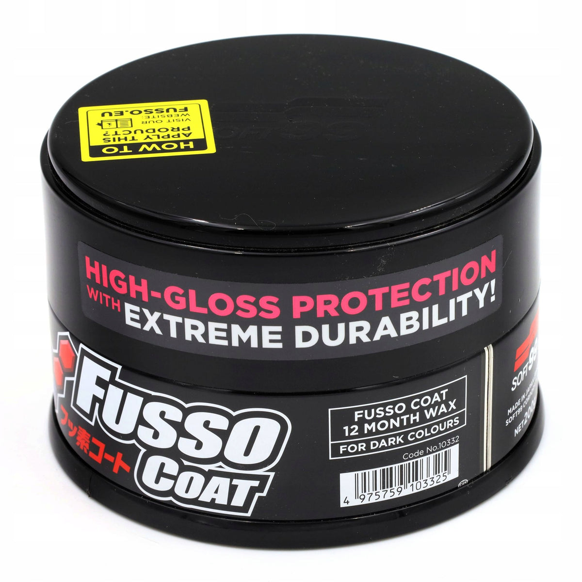 Car Wax Hard Soft99 Fusso Coat 12 Months Wax Dark 200g Packaging status original