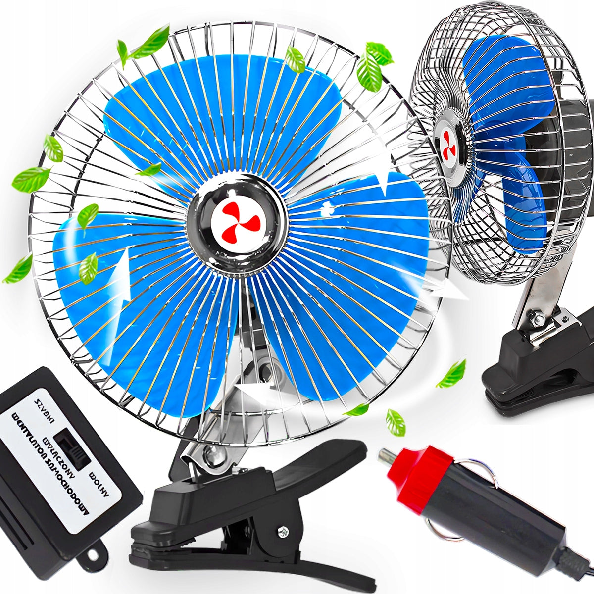 Car Windmill 12V Rotary For Car Clip Bus Camper Oscillation