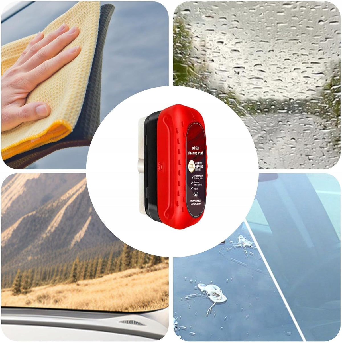 Car Window Cleaner 120ml For Oil Film Removal Manufacturer's catalog number GĄBKA+PŁYN