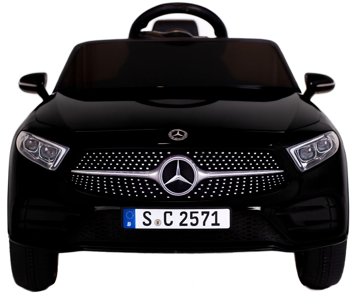 Car battery remote control leather EVA children's car MERCEDES CLS350 black Color black