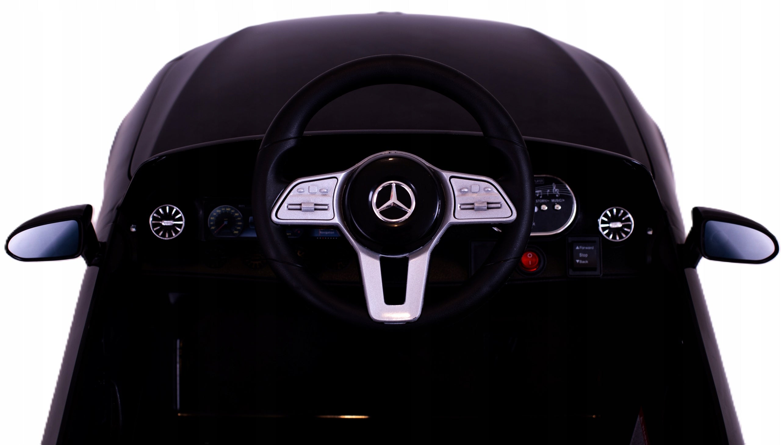 Car battery remote control leather EVA children's car MERCEDES CLS350 black Maximum load 30 kg