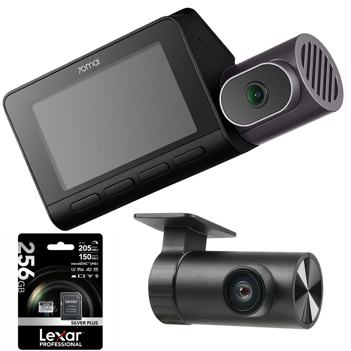 Car camera 70mai 4K HDR SET T800 front and interior + rear RC24 + 256GB Packaging status original
