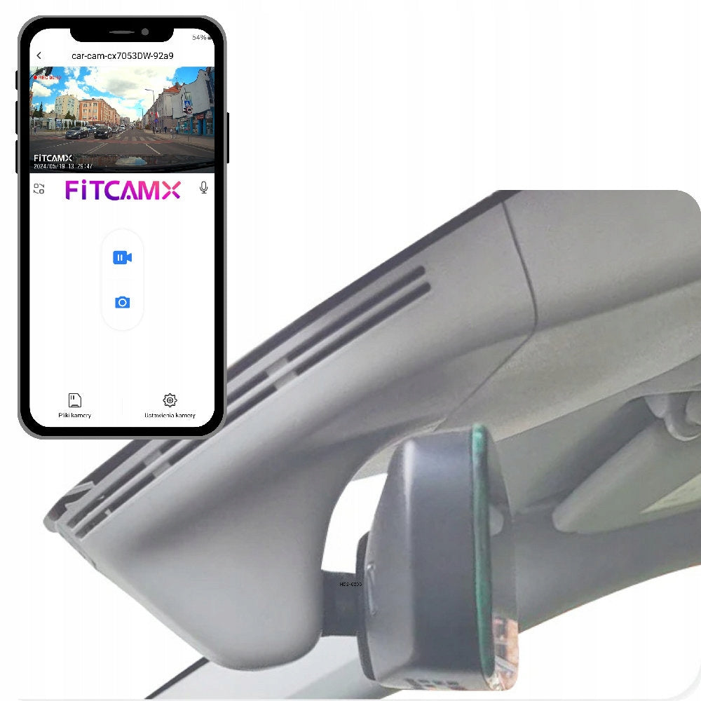 Car camera FITCAMX 4K 128GB for Skoda Superb (and others) - black Manufacturer code FCX_HD2-6206-BLACK_4K-128-2CH