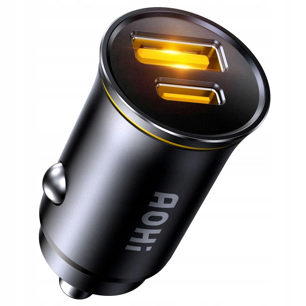 Car charger AOHi Superauto PD 65W 1x USB-C, 1x USB-A