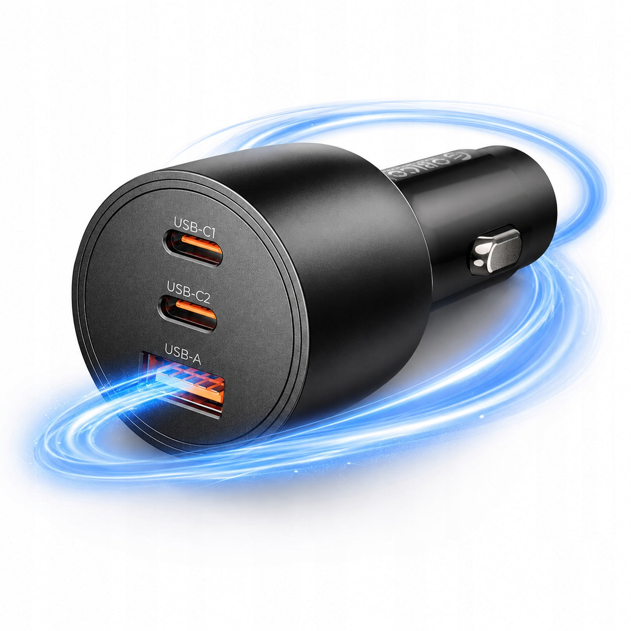 Car charger Orico PowerLink 165W USB-A + 2x USB-C - black