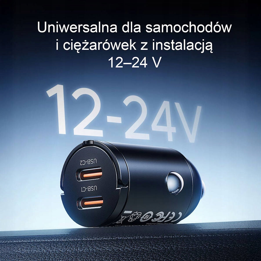 Car charger PD 30W USB-C USB-A mini Orico MR-30-1A1C-BK-EP Manufacturer no brand