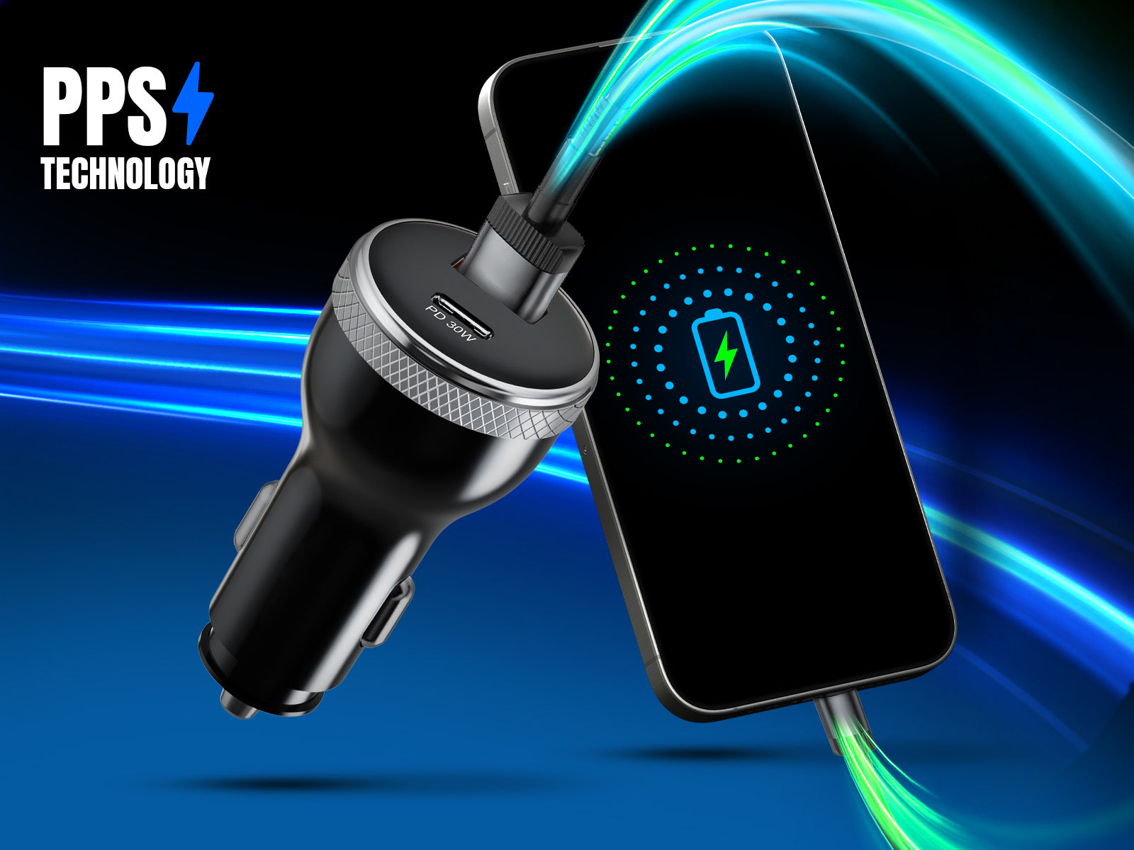 Car charger Tracer 51W fast USB-C/USB-A samsung iphone type c Manufacturer Tracer