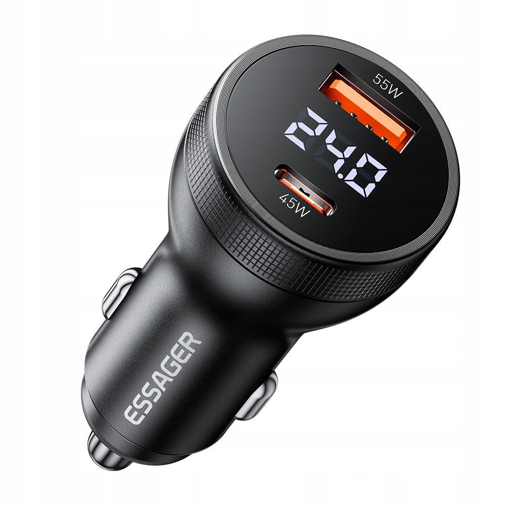 Car charger, USB type C Essager 3000 mA Manufacturer code ECCPQ-SR01-P