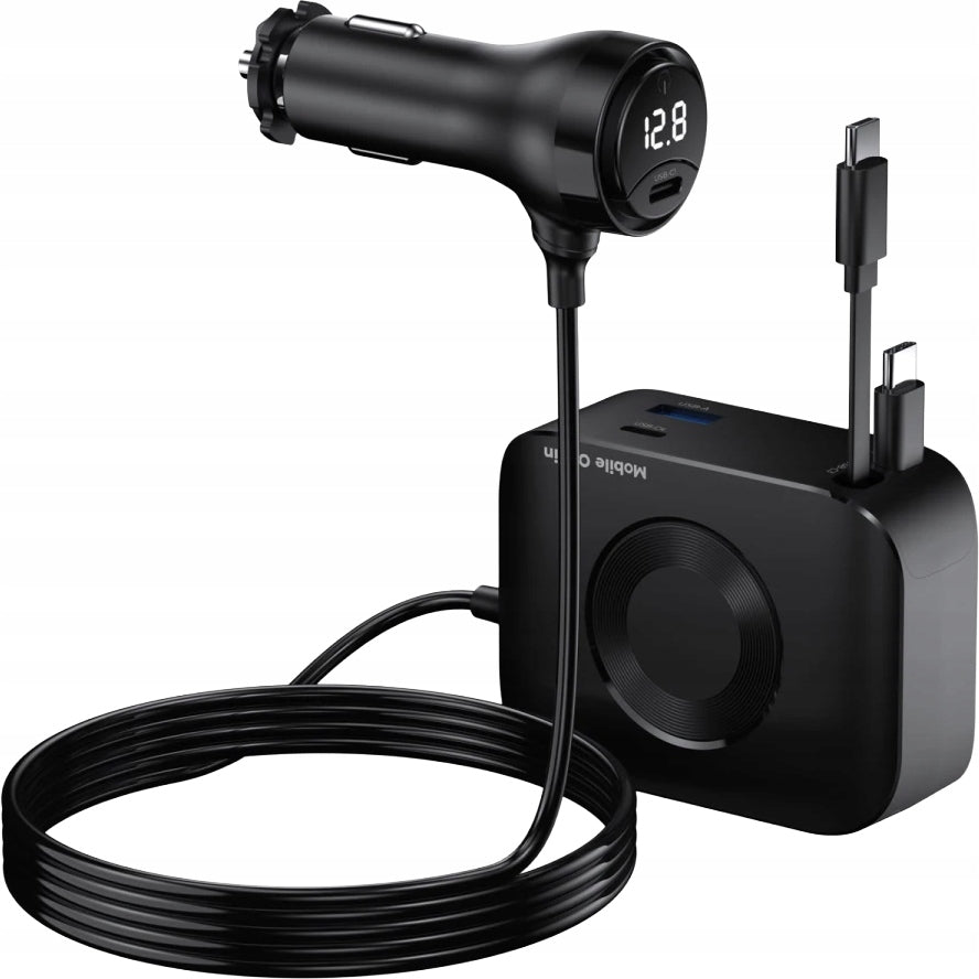 Car charger, rear seat hub Mobile Origin 75W USB-C strong Manufacturer code MO-75WCCH-CA23