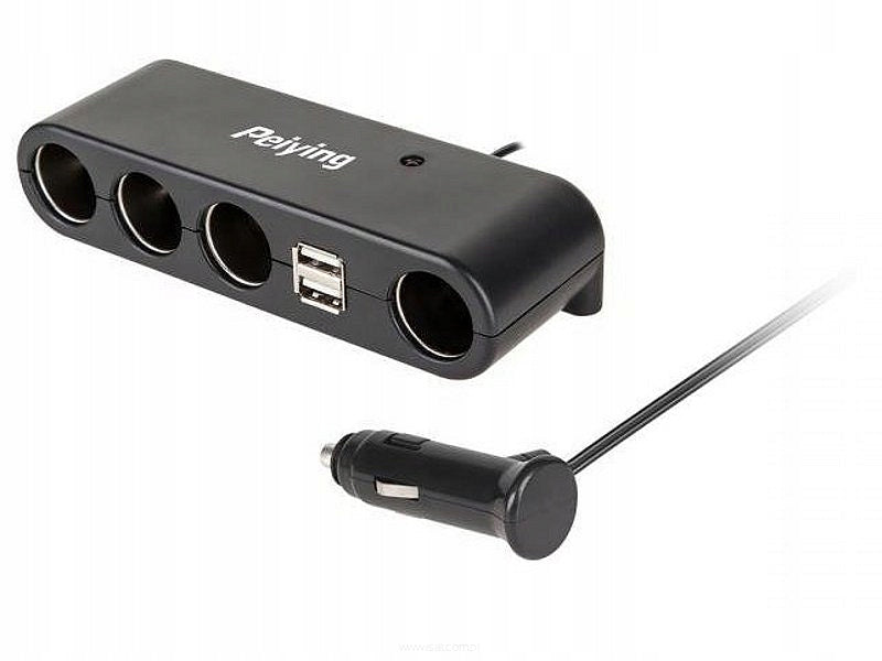 Car cigarette lighter socket splitter 1/4 +2xUSB 49232 Manufacturer code PY-CHR0011