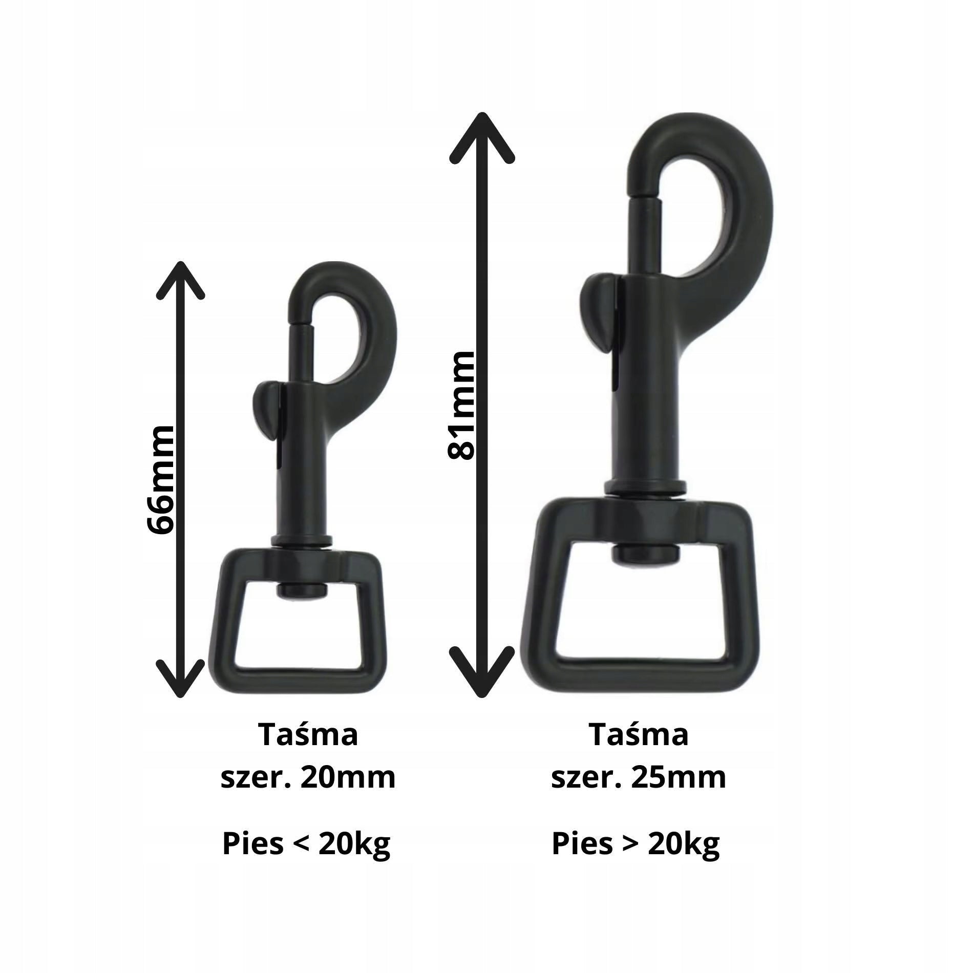 Car clasp for small dog 20 mm 45-75 cm Ukory BLACK leaves Manufacturer code Smycz samochodowa 20mm 45-75cm PIES W KALEJDO