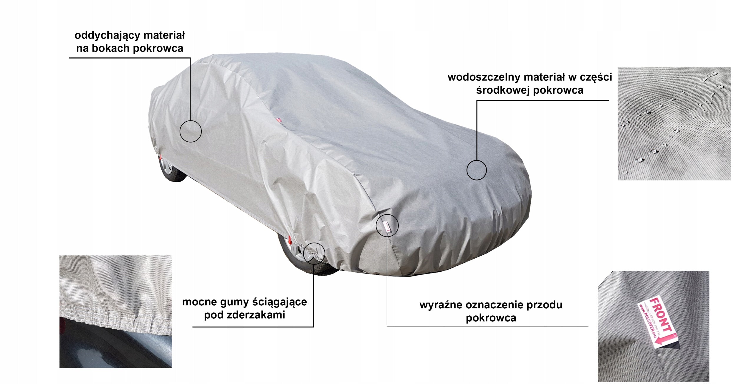 Car cover BMW 3 E36 E46 sedan, coupe 3W Polcover Product weight with unit packaging 2 kg