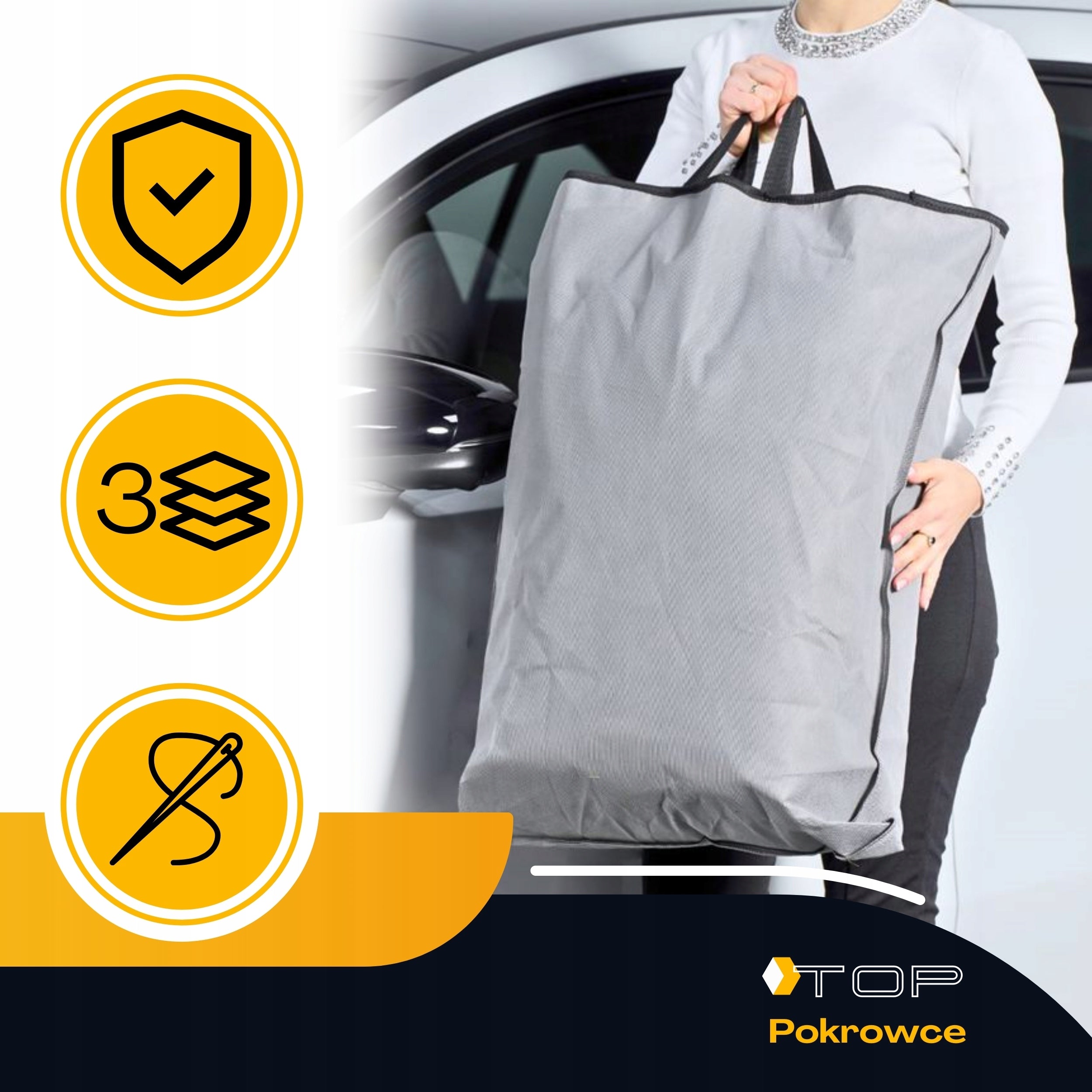 Car cover Sedan 480cm 3 layers Practic protective tarpaulin EAN (GTIN) 5904041305627