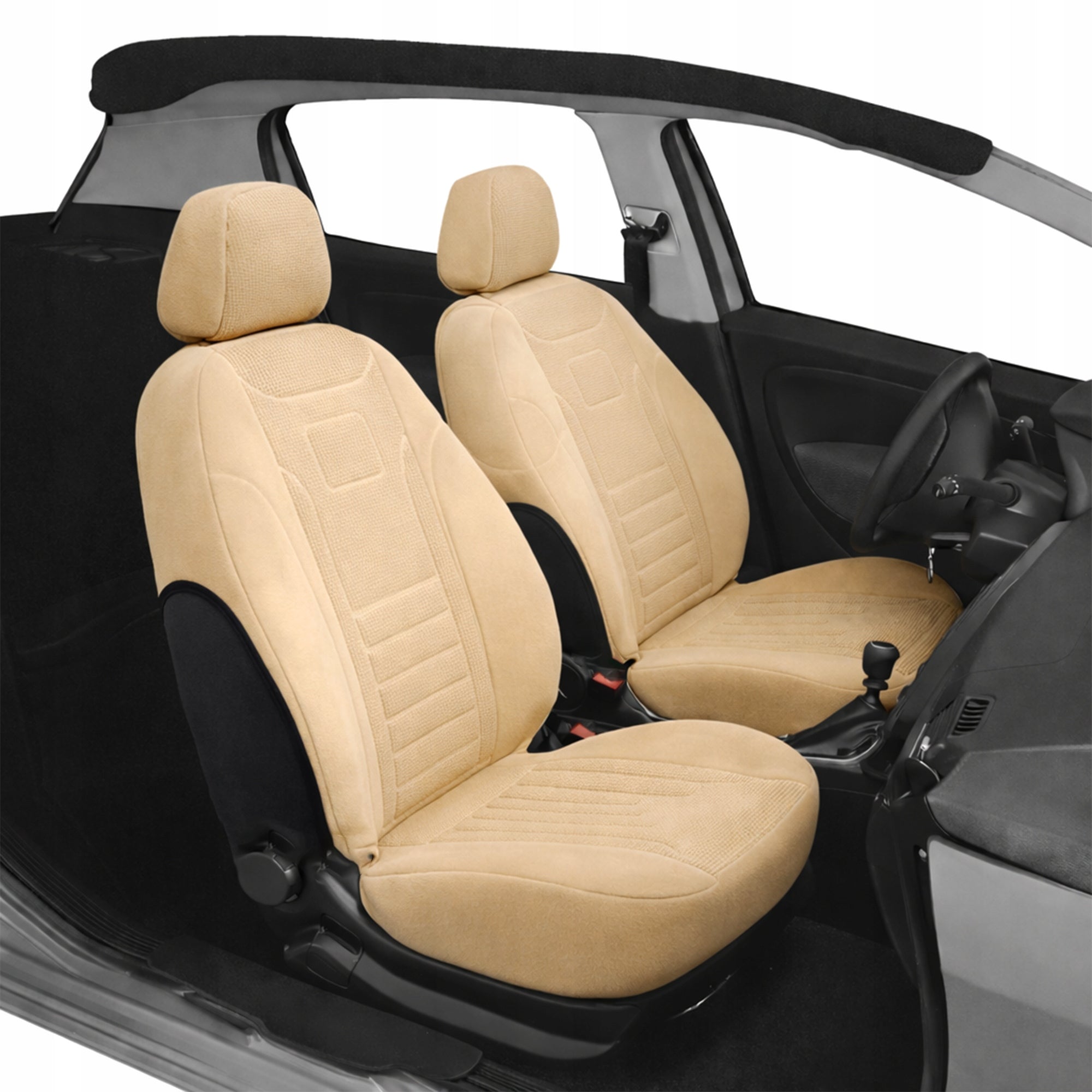 Car covers for front seats SKODA OCTAVIA velour BEIGE FRONTS Packaging status original