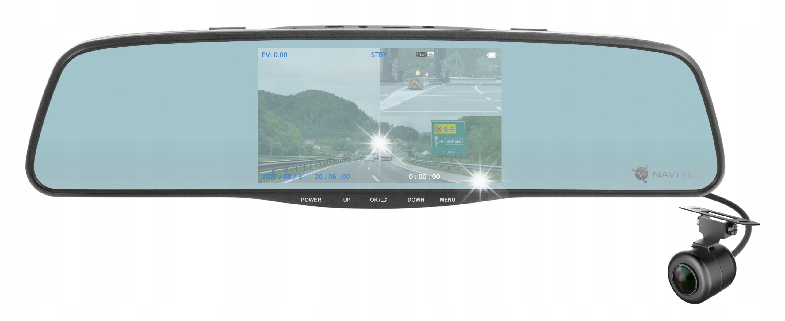 Car driving recorder mirror rearview camera NAVITEL MR255 MR250