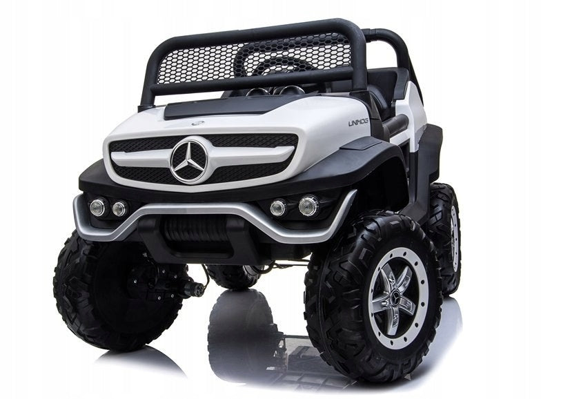 Car for Battery Mercedes Unimog White Kid's age 3＋ years