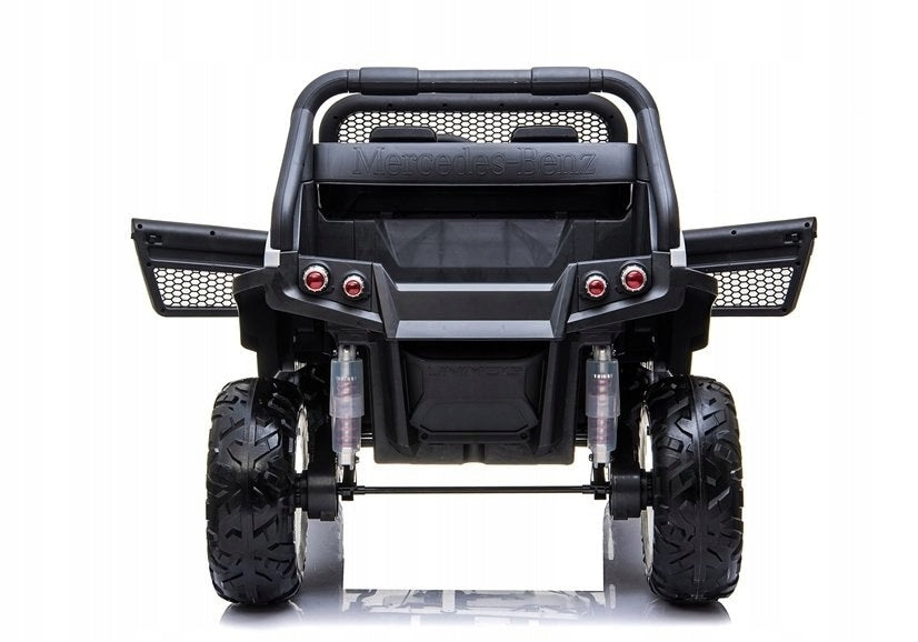 Car for Battery Mercedes Unimog White Vehicle length 128 cm