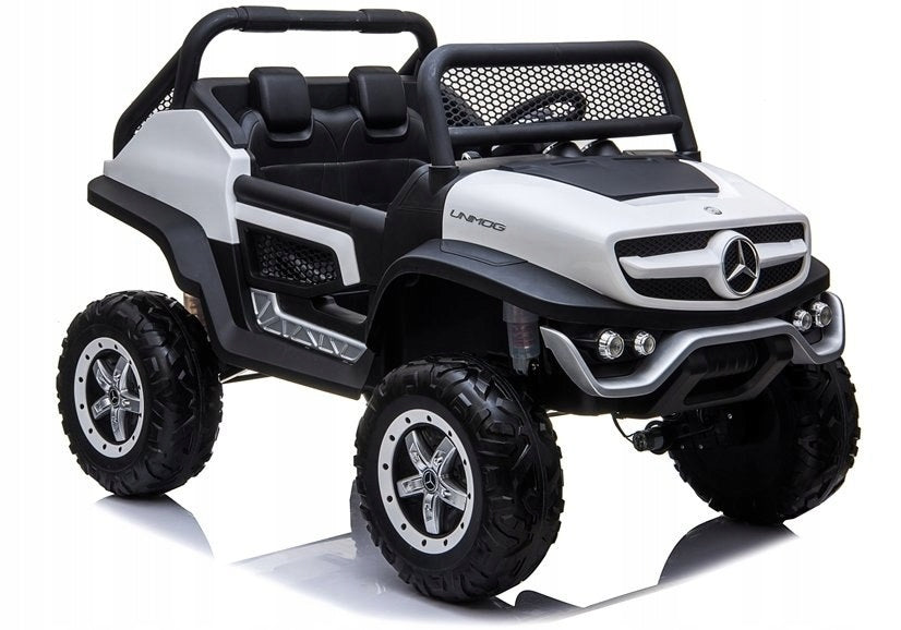 Car for Battery Mercedes Unimog White