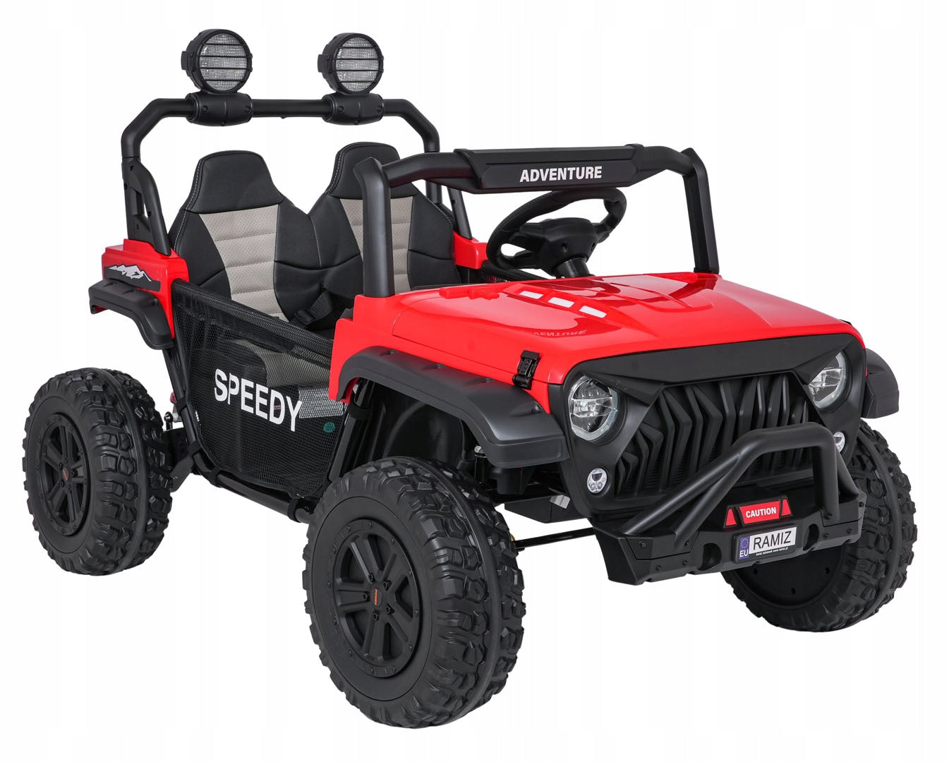 Car for battery Off-road PASSION 4x4 red 12V 10Ah x2 SERIES 24V Brand Ramiz