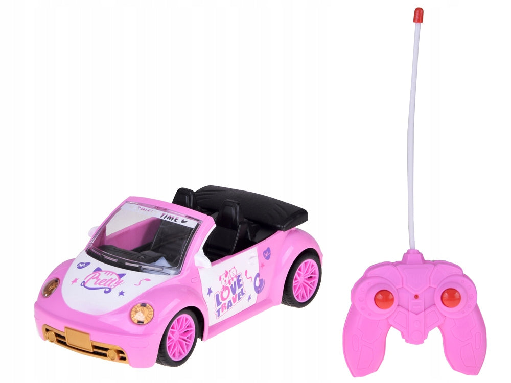 Car for doll Pink Car Convertible +pilot for girls 5905258542584 Manufacturer code ZA5908