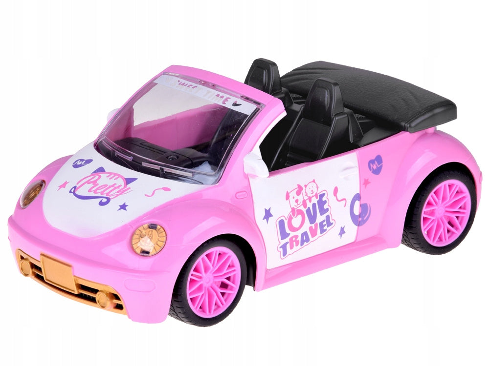 Car for doll Pink Car Convertible +pilot for girls 5905258542584 Packaging status original