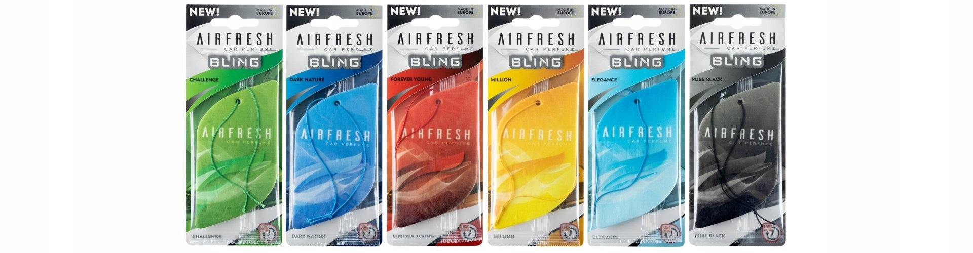 Car fragrance AirFresh BLING Pure Black|Car pendant Manufacturer's catalog number 6049