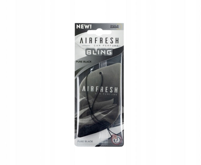 Car fragrance AirFresh BLING Pure Black|Car pendant