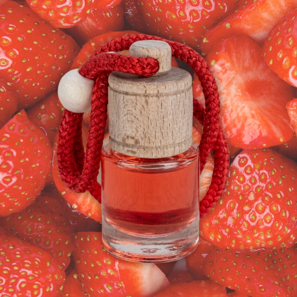 Car fragrance Pendant Strawberry TOP FRAGRANCE WOOD 5ml 60 days Manufacturer's catalog number 009383