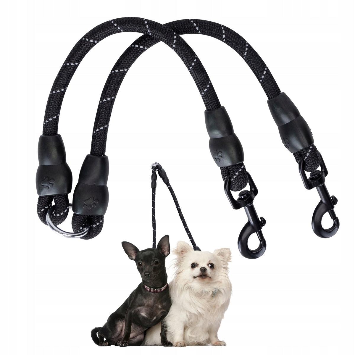 Car harness Double tow rope 40cm black