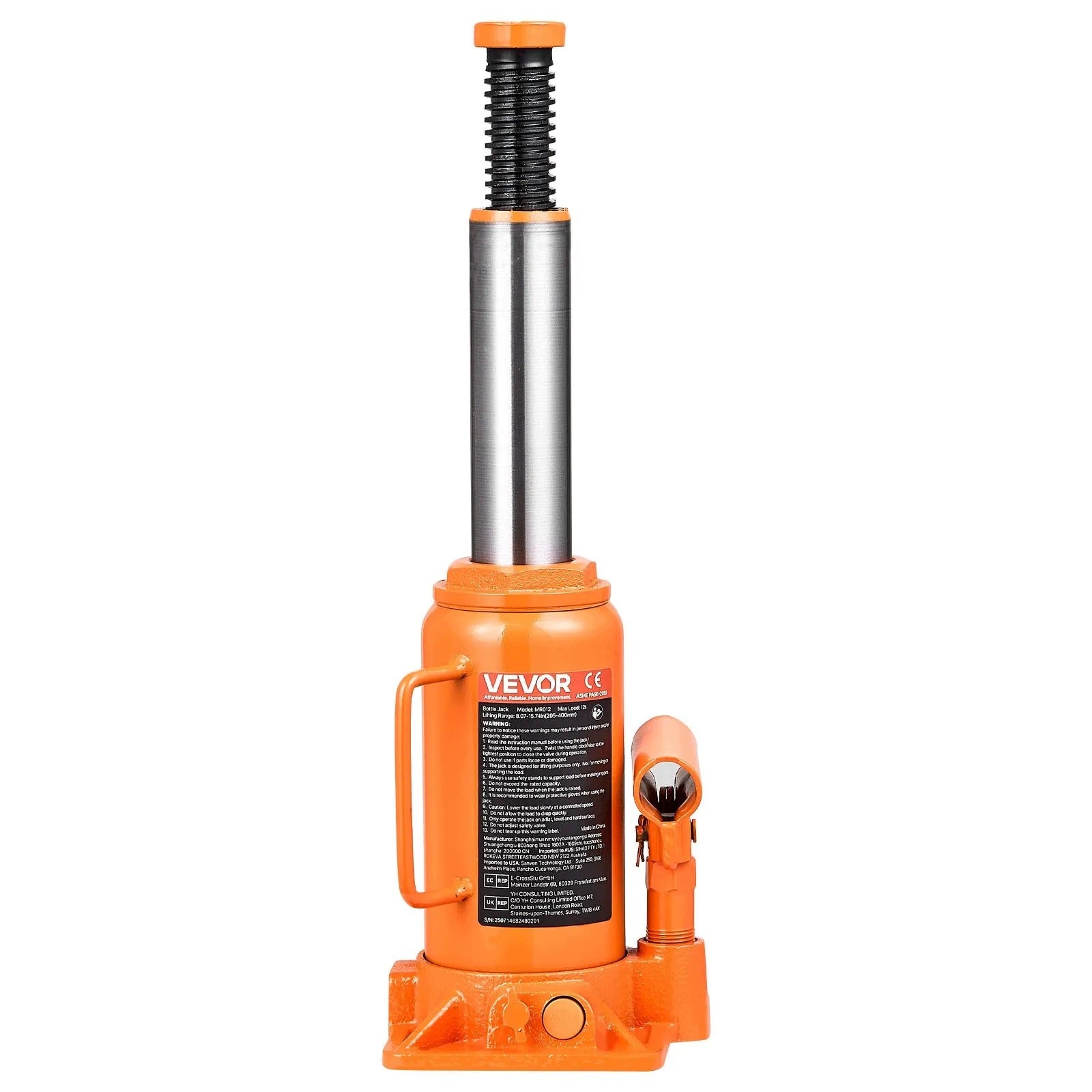 Car hydraulic lift 12 t strong premium 205 - 400 mm steel