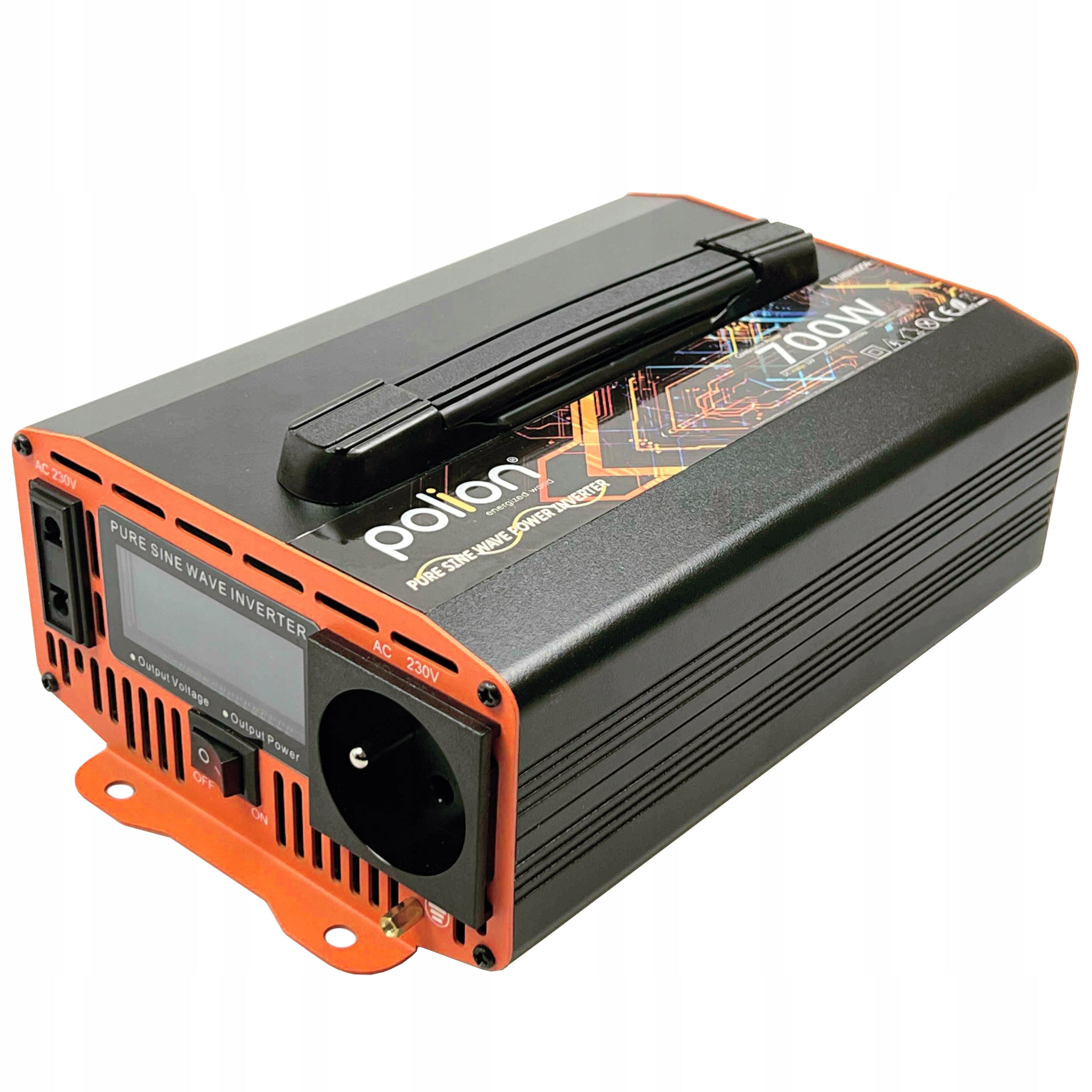 Car inverter 12V/230V Polion 700W pure sine Packaging status original