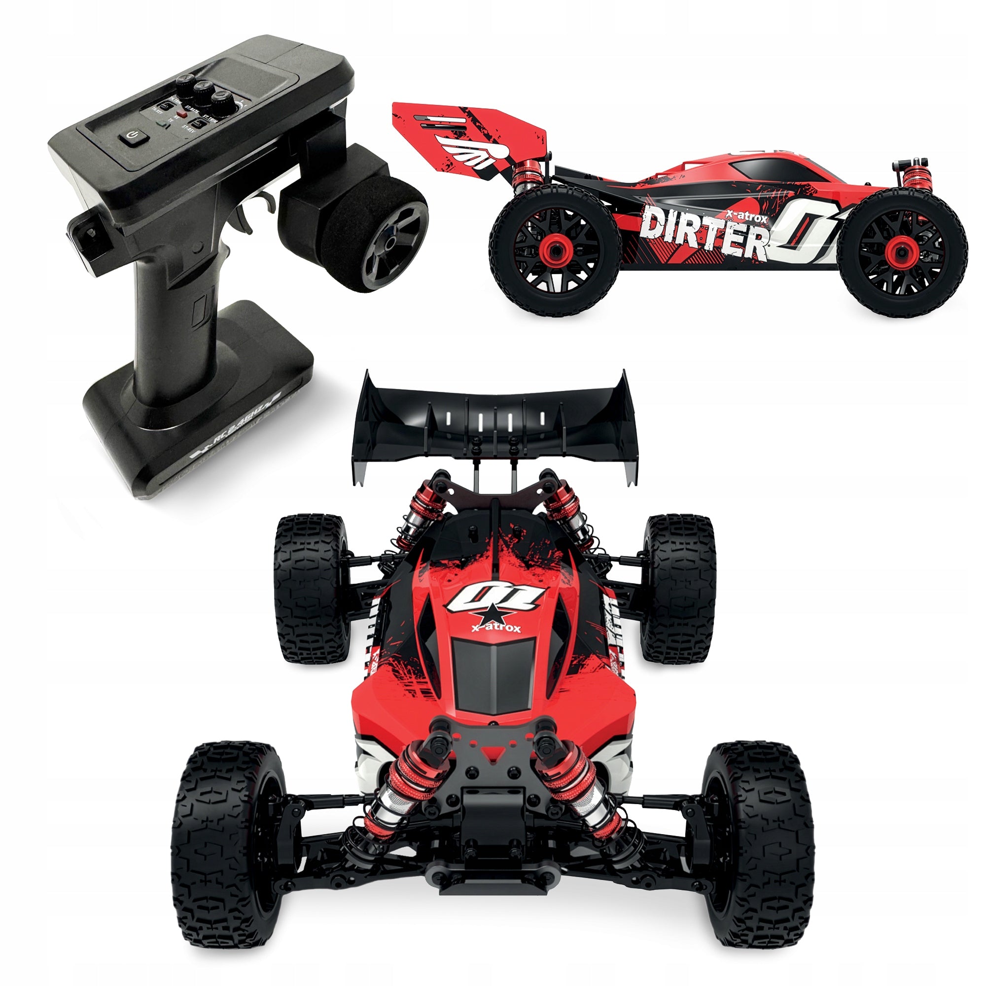 Car large Remote controlled RC car 50km/h for remote control 4x4 100m X-ATROX Packaging status original