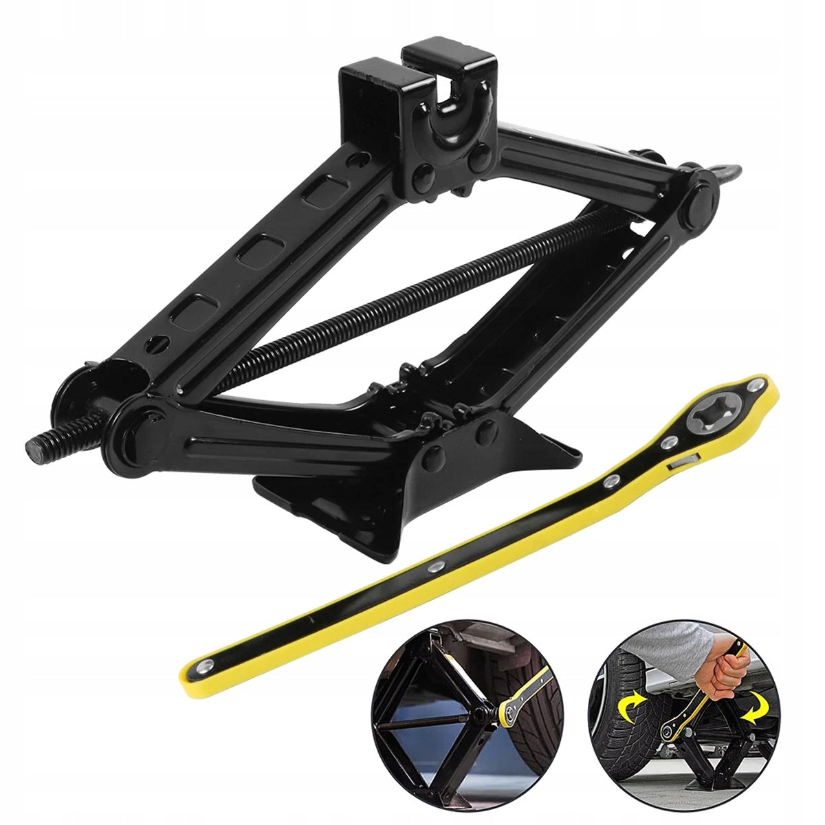 Car lift TRAPEZOIDAL jack FOR CAR 2,5t 2500kg WHEEL WRENCH