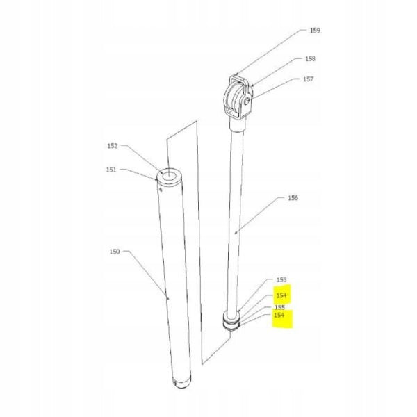 Car lift cylinder gasket 53x63x6 (two-column) EAN (GTIN) 5906817802965