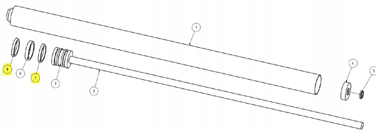 Car lift cylinder gasket 53x63x6 (two-column) Manufacturer code 5906817802965