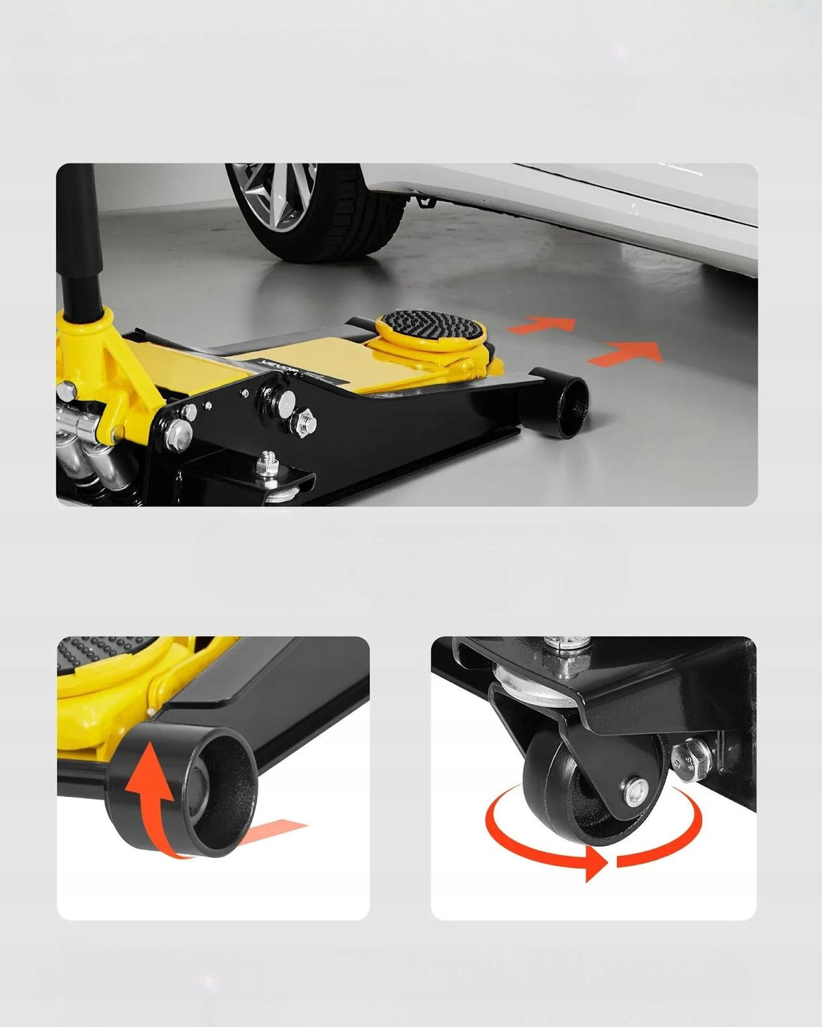 Car lift hydraulic yellow strong 2 t workshop lifting Minimum lifting height 75 mm
