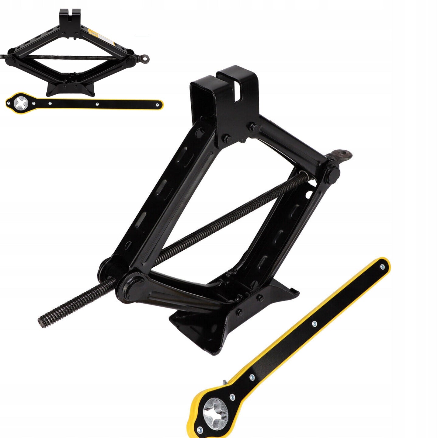Car lift scissor lift 1,5 t with hand crank