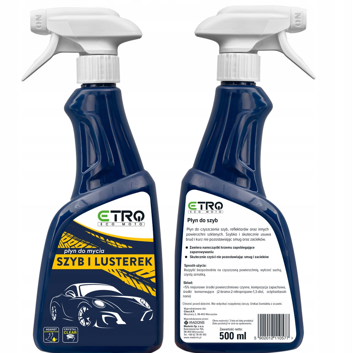 Car mirror window cleaner Etro 500ml