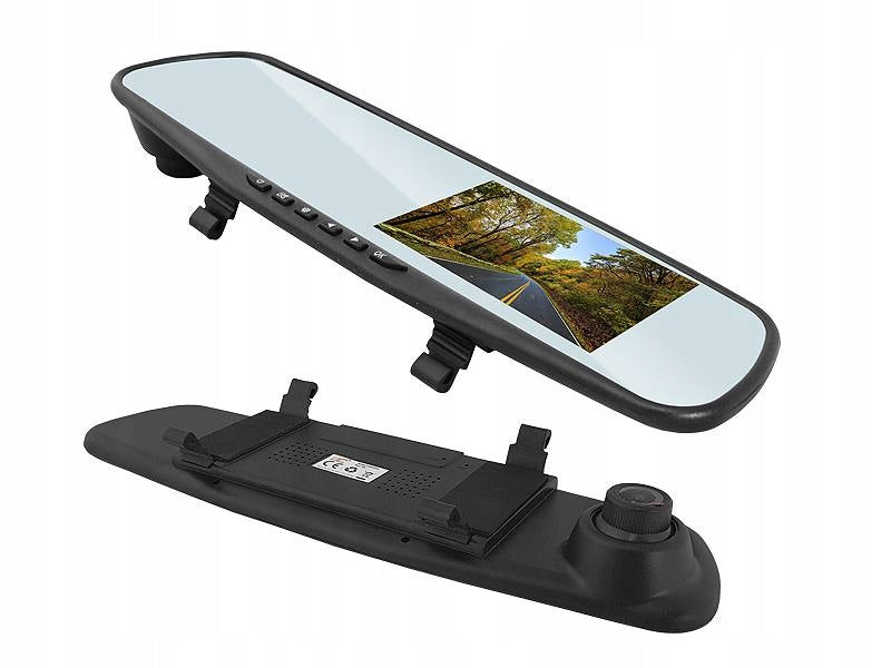Car mirror with DVR and camera retracts Packaging status original