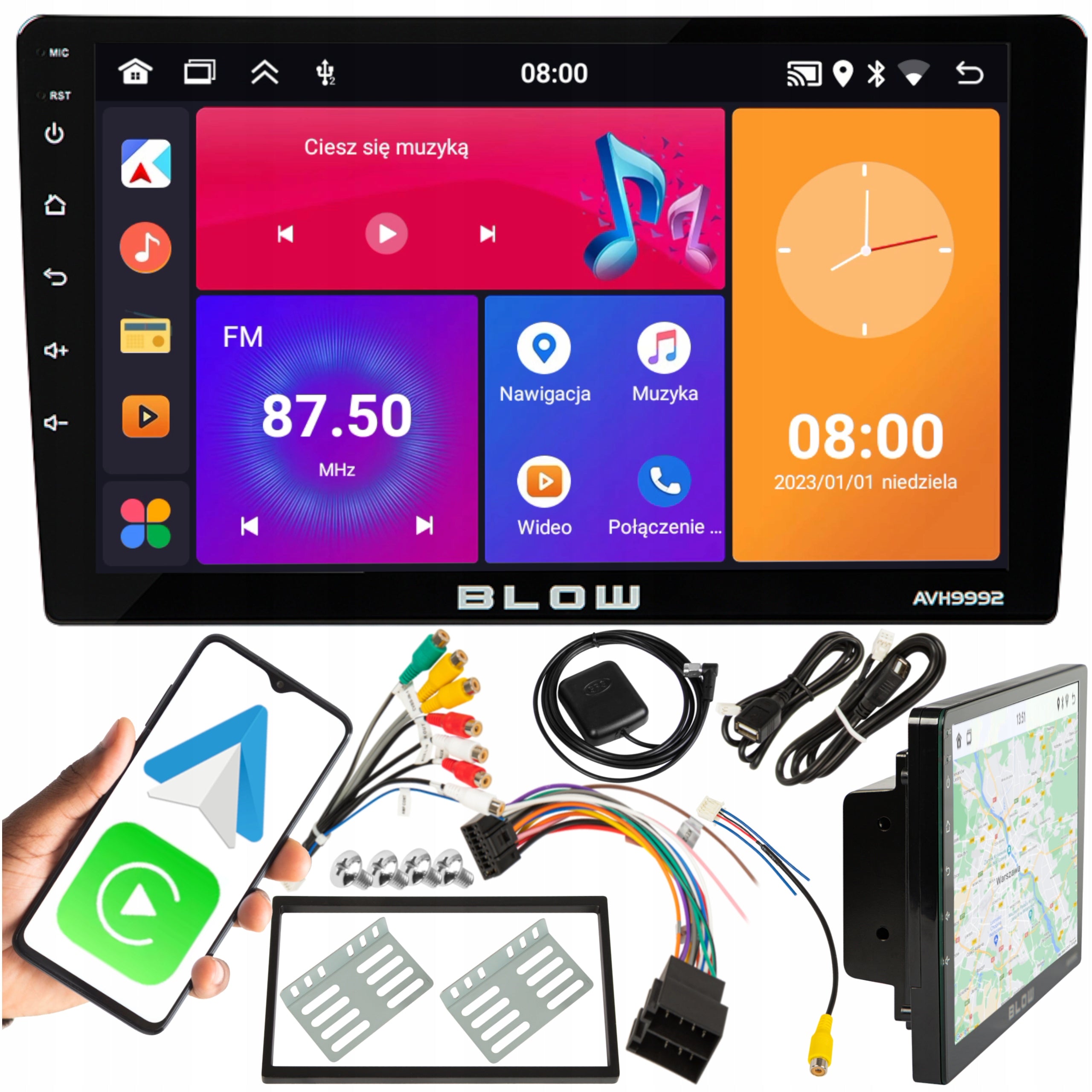Car radio 2DIN BLOW AVH-9992 USB 4x50W Bluetooth Android CarPlay