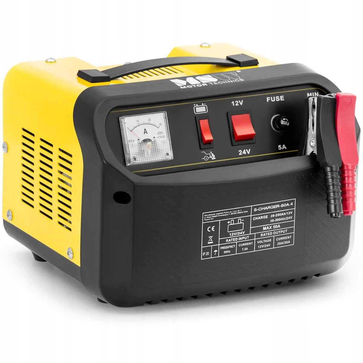 Car rectifier with emergency start 12/24 V 45 A Brand MSW Motor Technics
