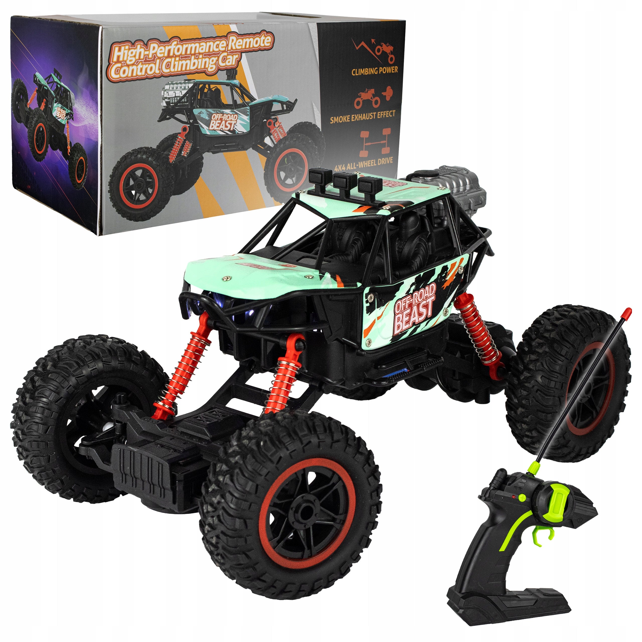 Car remote controlled car RC off-road controlled 4x4 lights PLAYIO